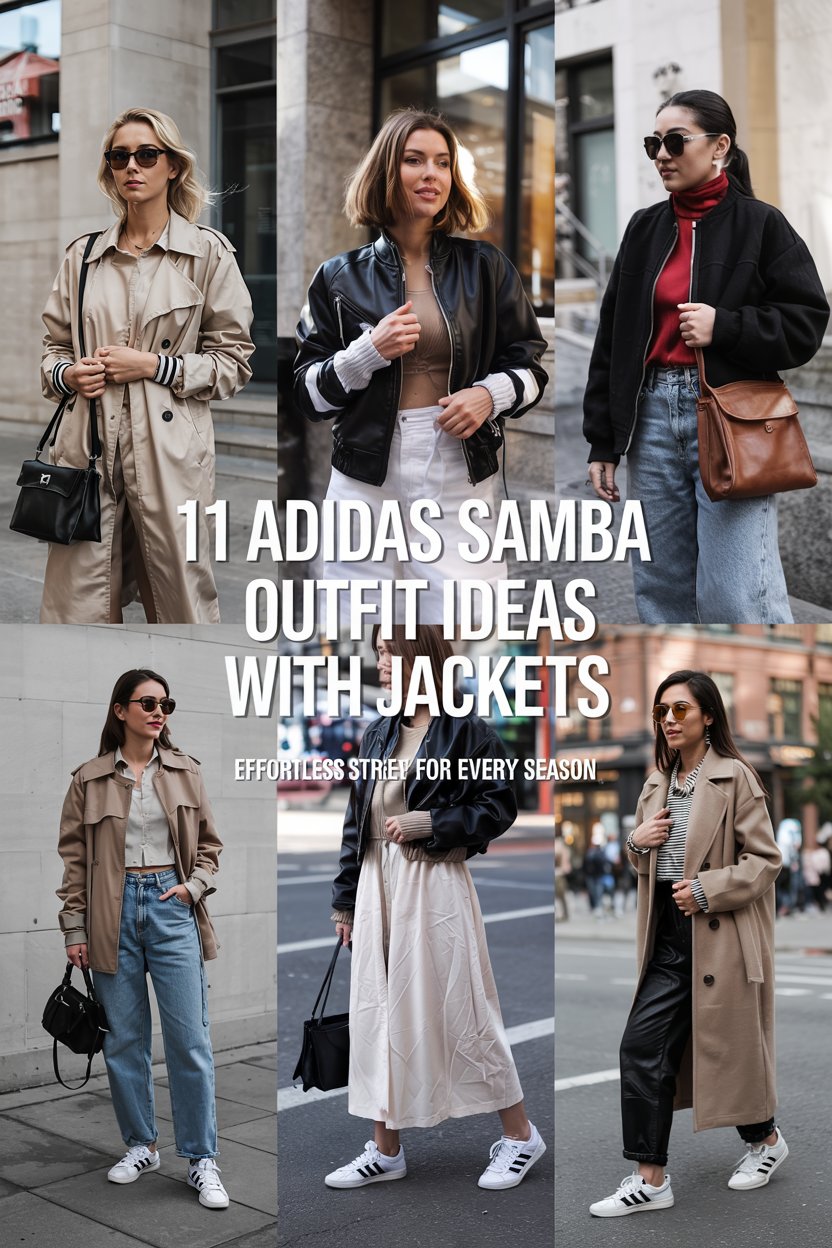 Adidas Samba Outfits with Jackets for Women
