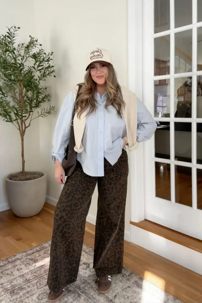 Relaxed Leopard Layers with Everyday Ease