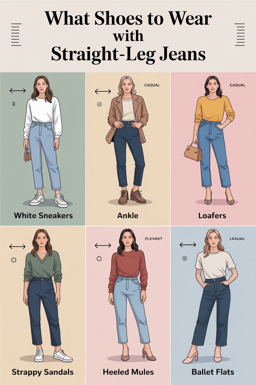 'What Shoes to Wear with Straight-Leg Jeans