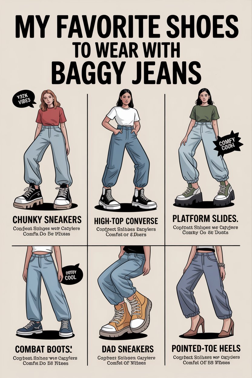 My Favorite Shoes to Wear with Baggy Jeans