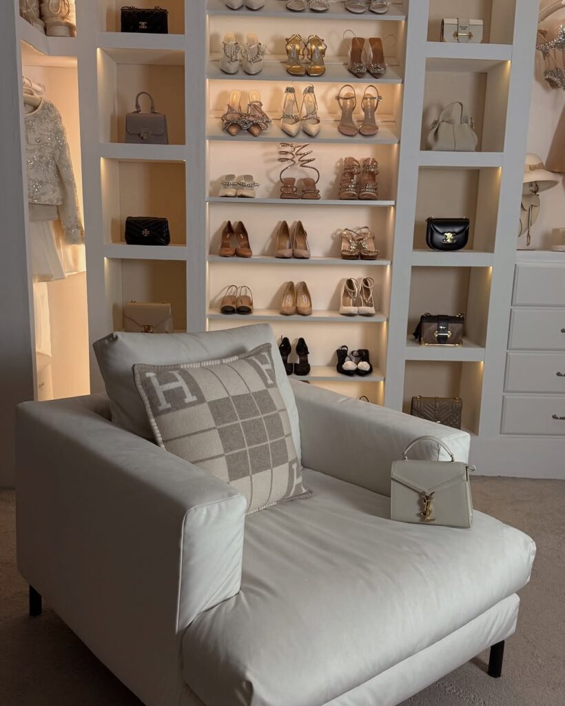 Boutique-Inspired Backlit Display Shelves