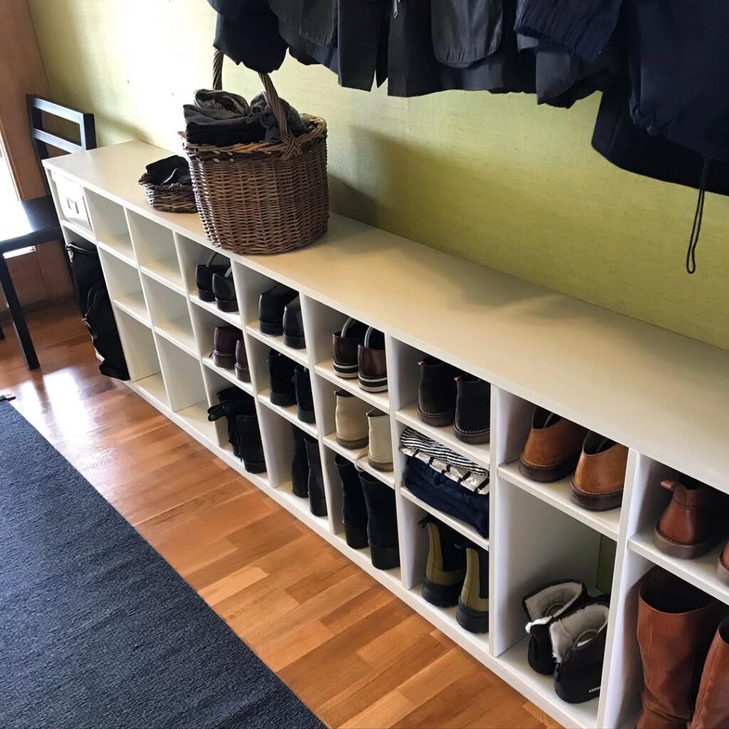 Streamlined Built-In Cubby Wall