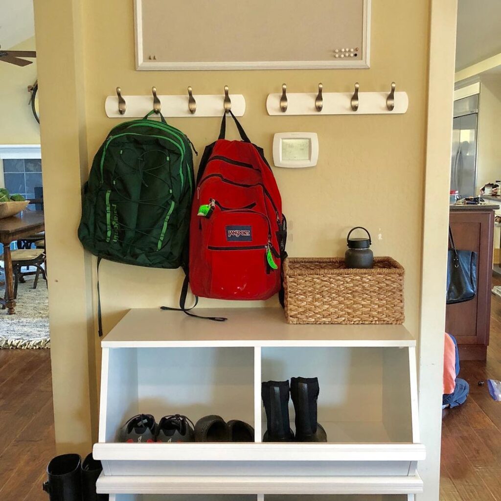 Half-Cubby Entryway Command Center