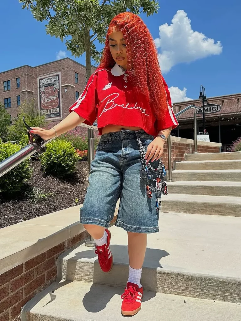 Fire Red Street Style