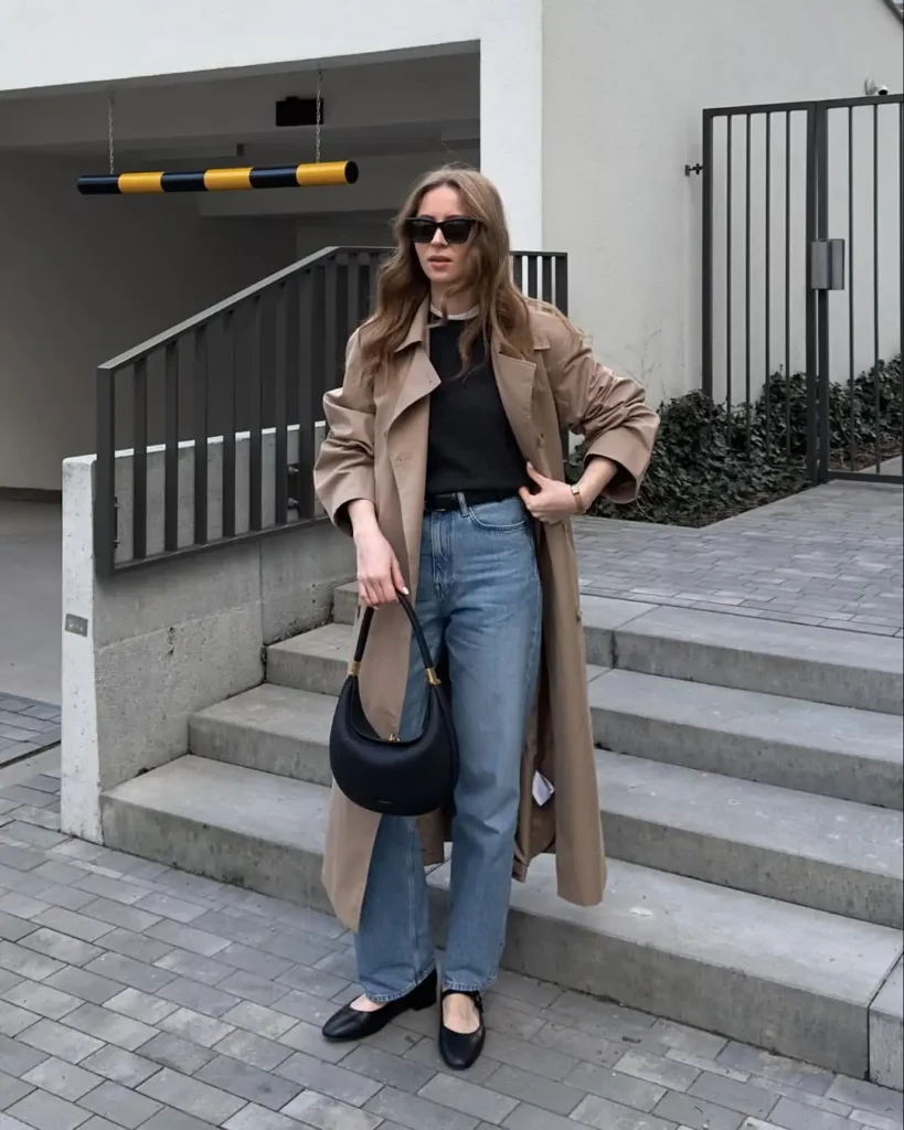 Parisian-Inspired Neutrals with a Trench Coat
