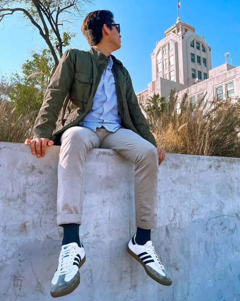 Preppy Layers with Everyday Sambas