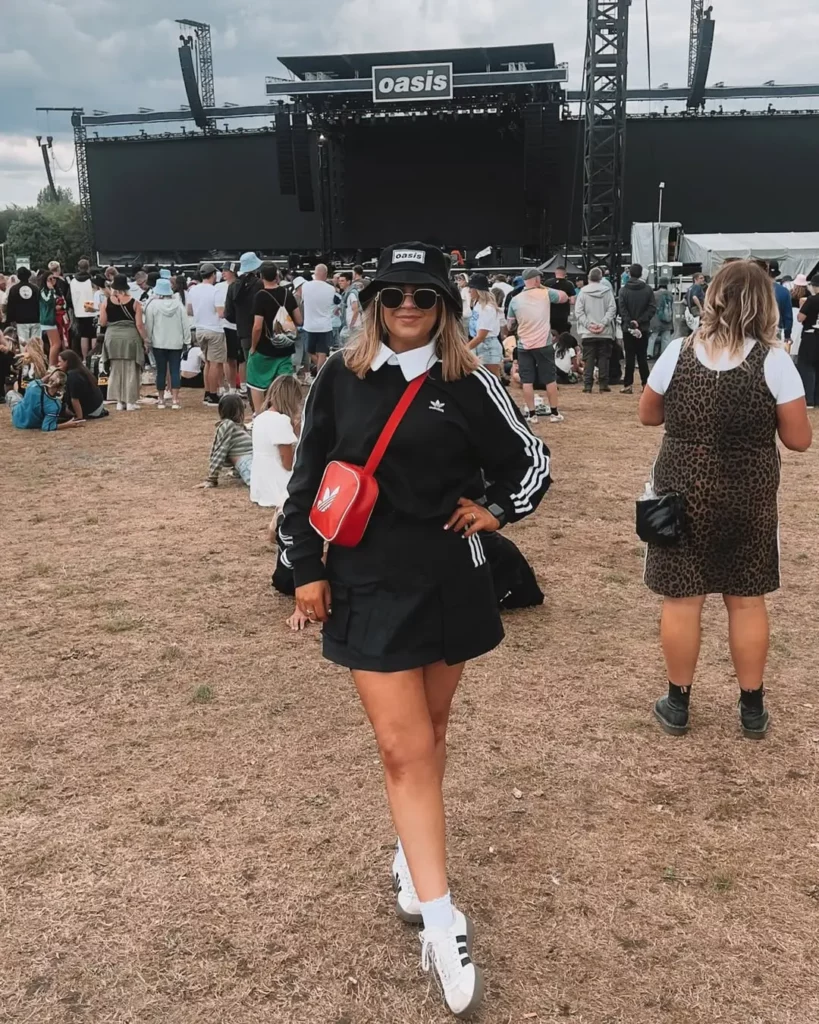 Sporty Mini Skirt Set + Adidas Sneakers