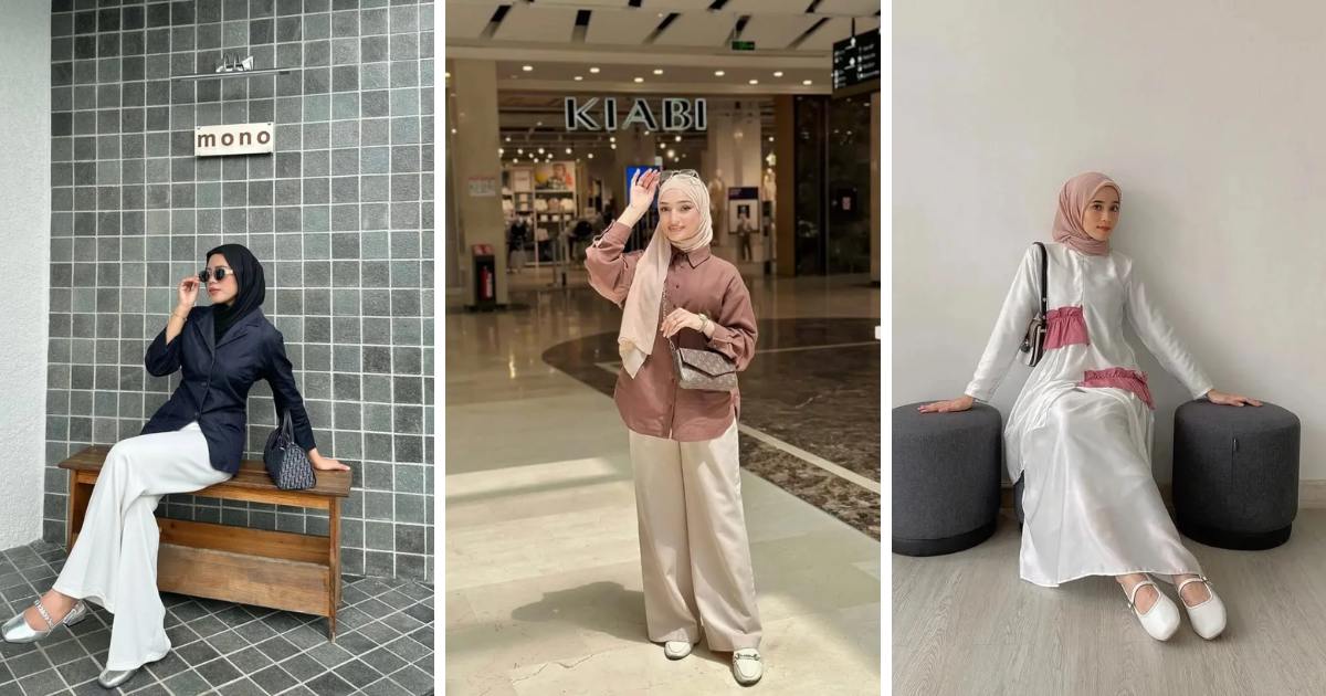 modest fashion + flats + hijab vibe in a way that feels