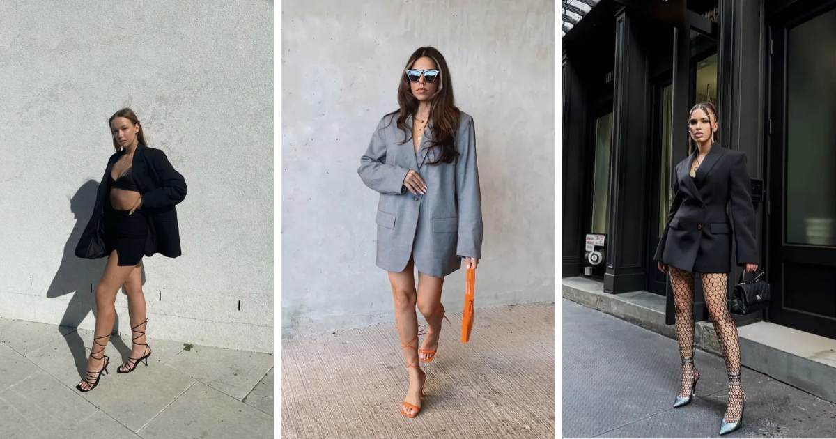 blazer and high heels outfit