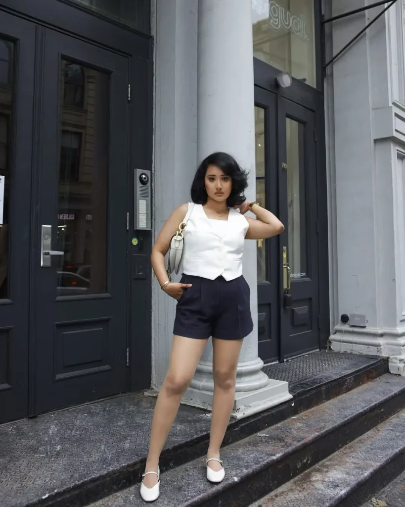 A Clean Girl Summer Look with a Twist