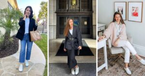 17 Sneaker Office Outfits for Women That Are Polished & Comfortable