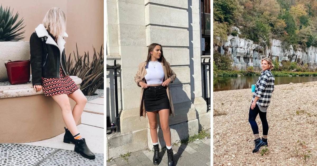 Ankle Boots with Socks Outfit