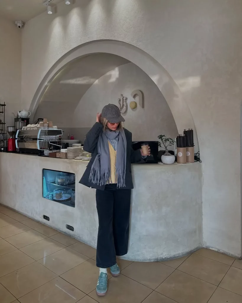 Cozy Layers + Sage Green Sambas