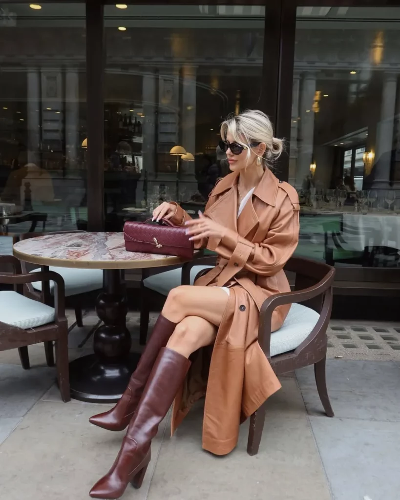 Luxe Trench with Brown Boots