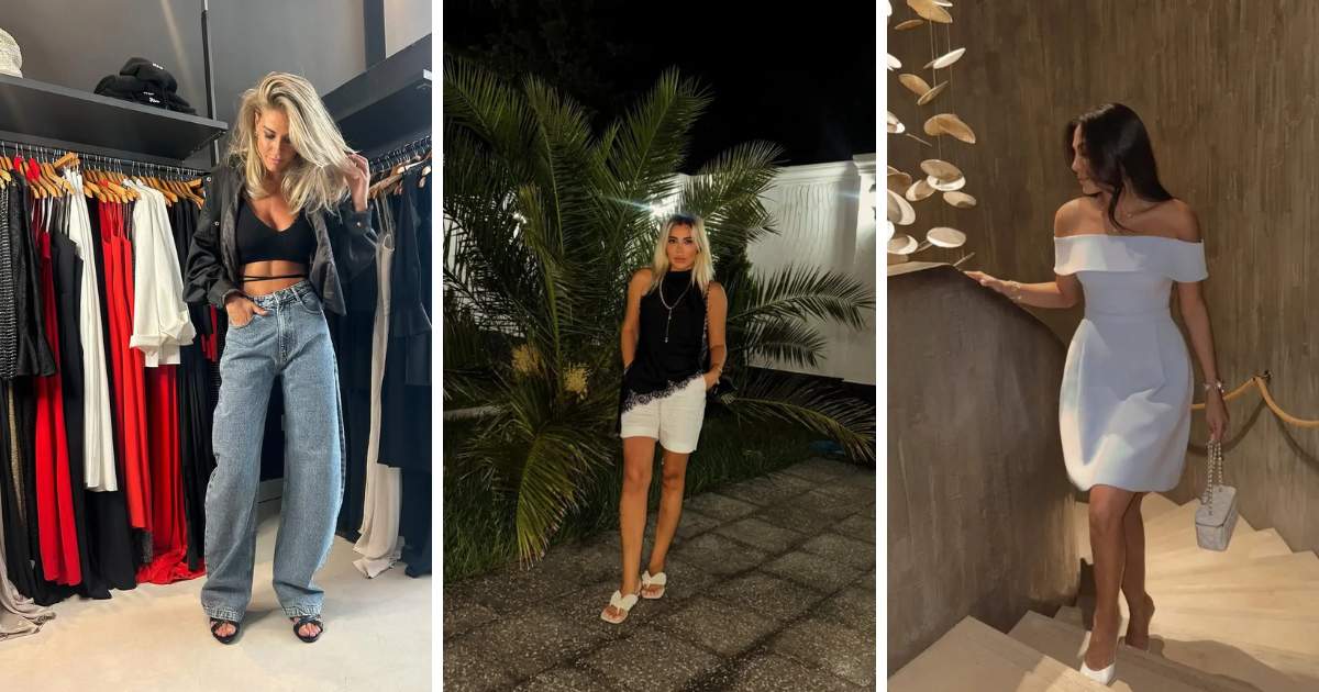 casual night out outfit flat shoes