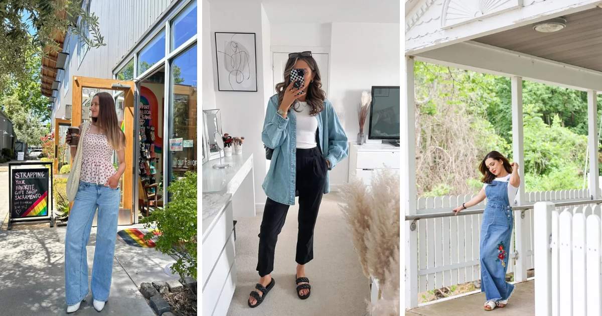 flat shoes outfit jeans