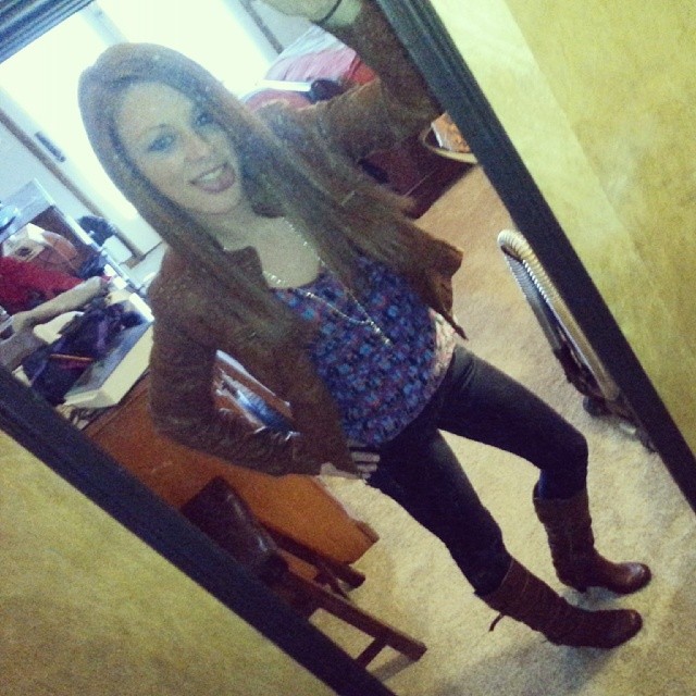 Cozy Rustic Christmas Look with Ankle Boots