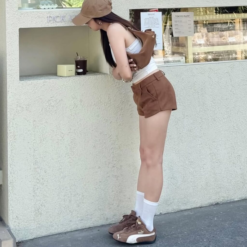 Monochrome Latte Girl Aesthetic