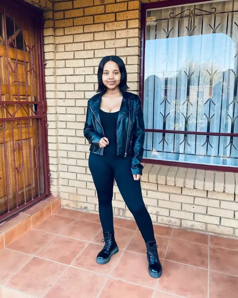 Classic All-Black Confidence with Combat Boots