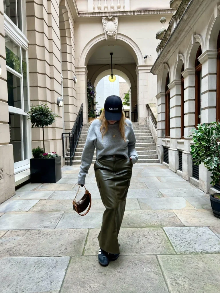 Printed Elegance with Samba Sneakers