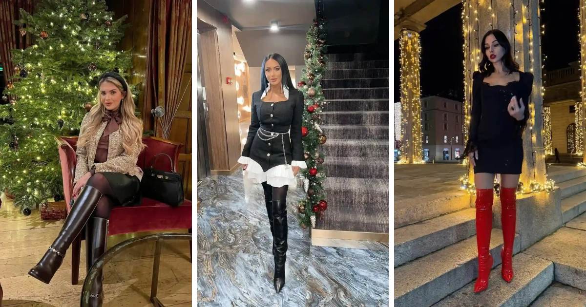 Christmas Knee Boot Outfits