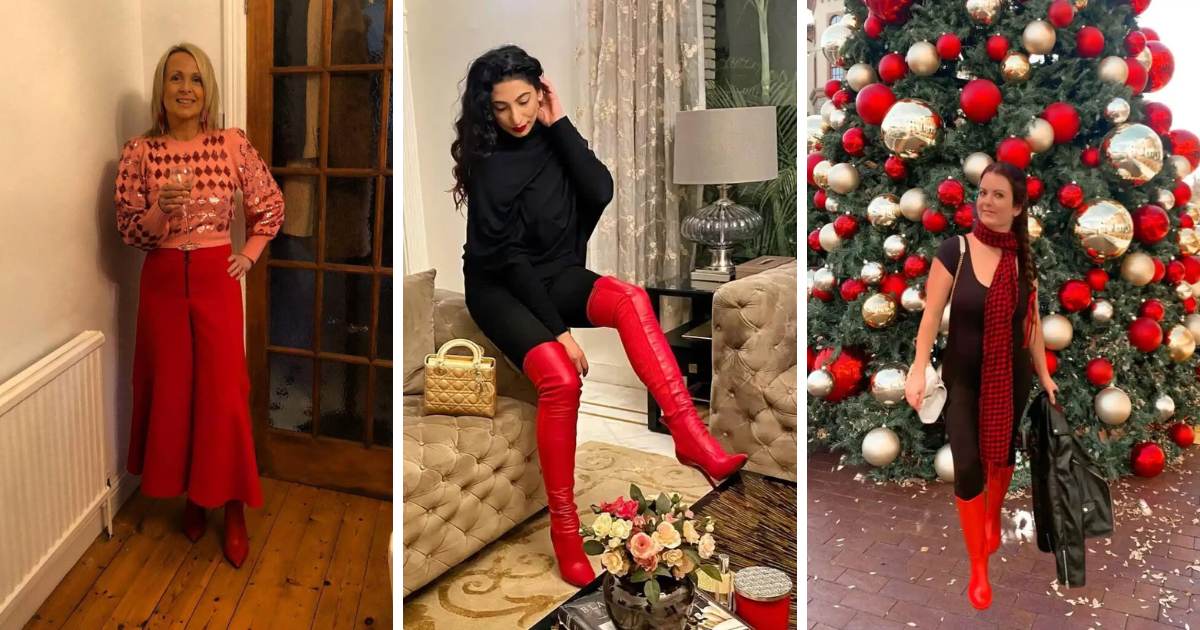 Christmas Red Boot Outfits