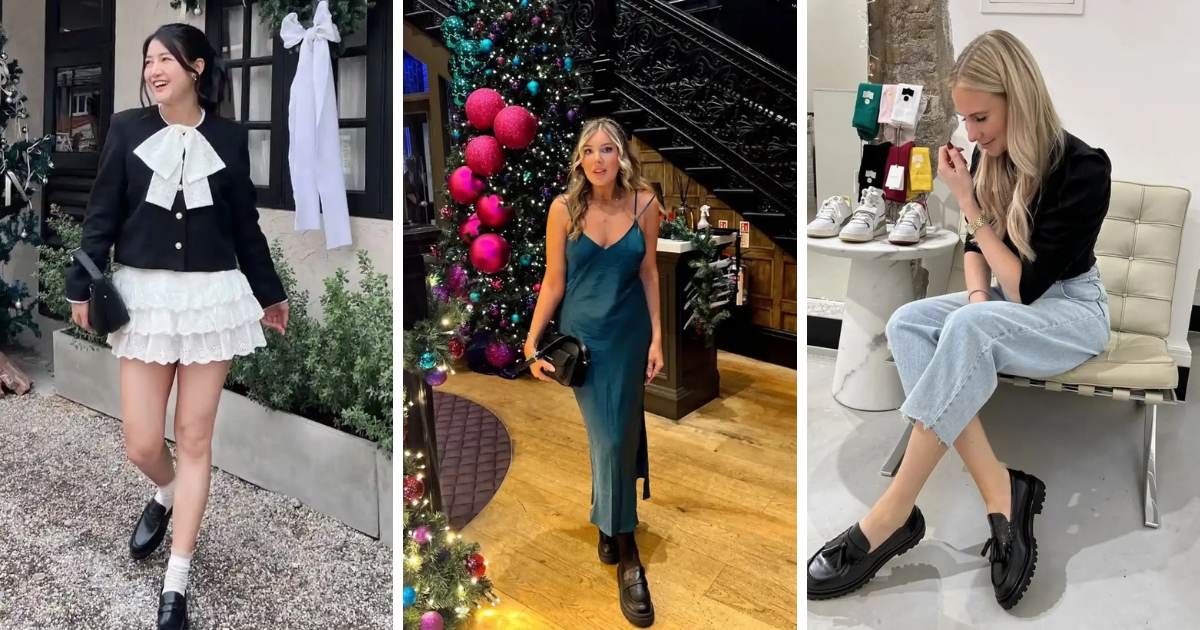 Christmas Outfits with Loafers