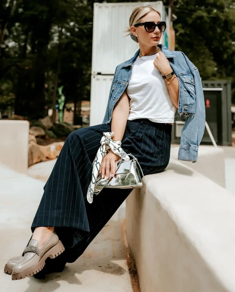 Effortless Street-Chic with Lug Sole Loafers