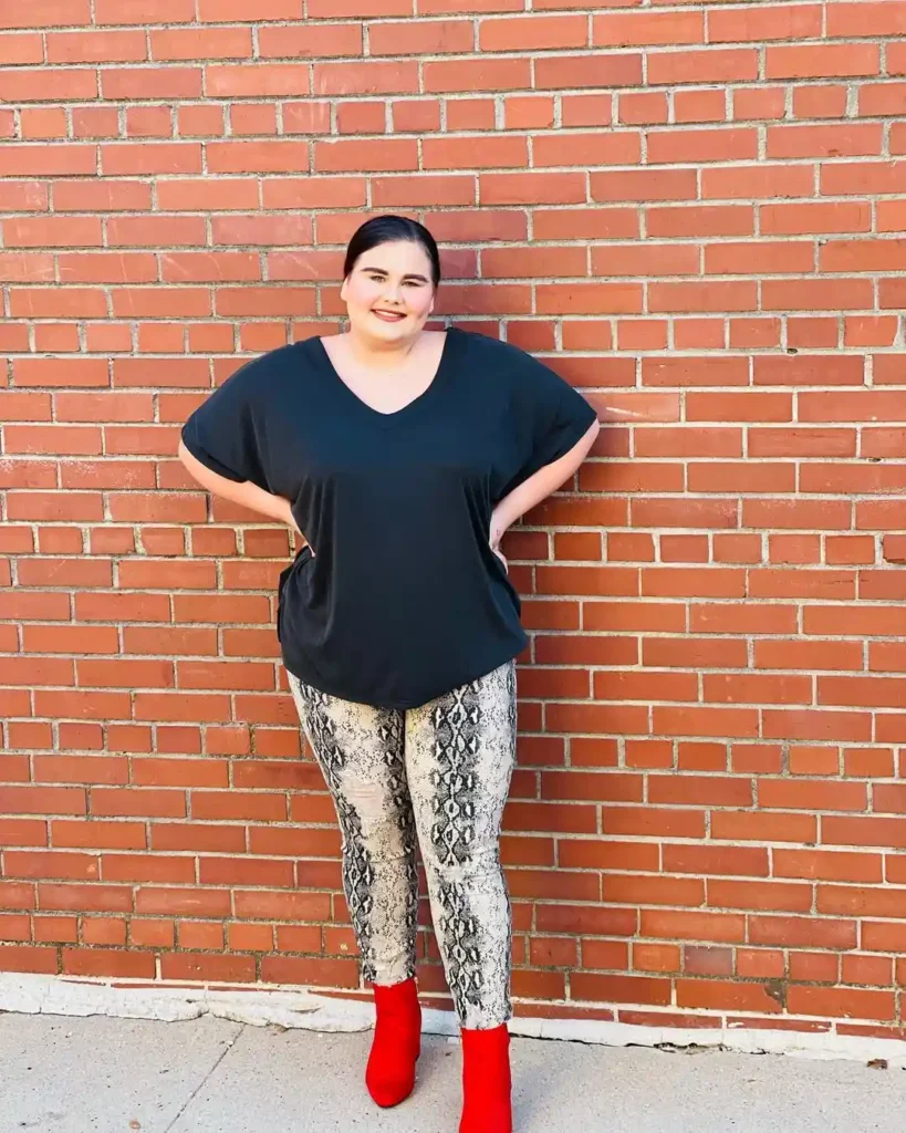 Effortless Edge with Red Boots