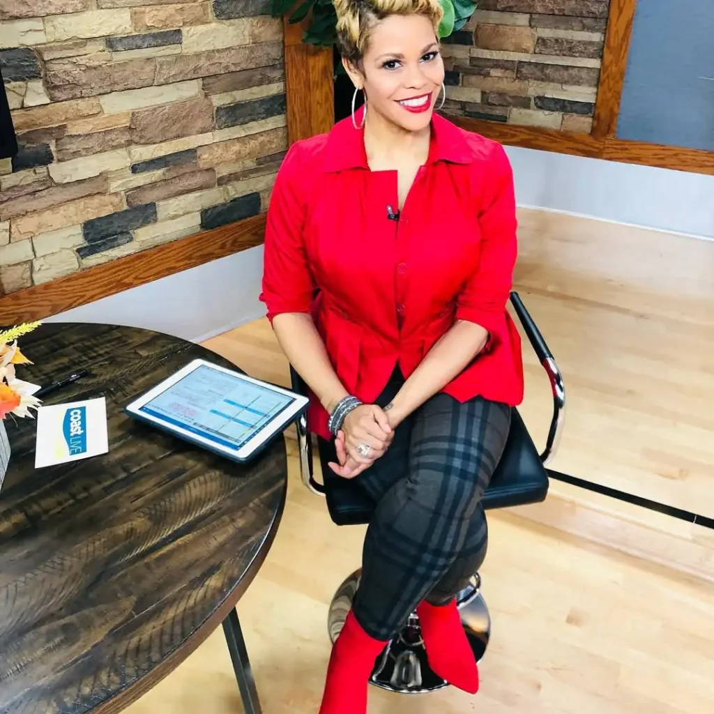 Confident Holiday Style with Red Boots