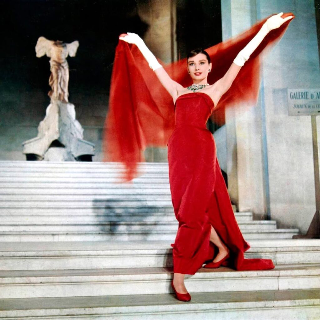 Iconic Holiday Glamour in Red Heels