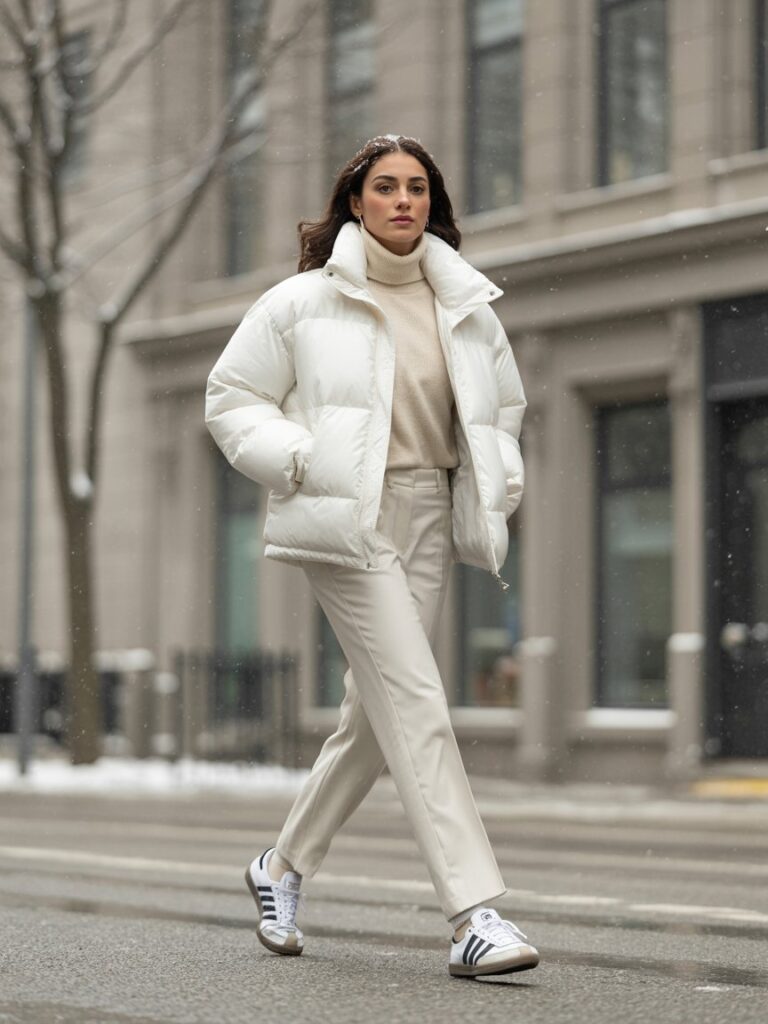 Snowy Street Simplicity