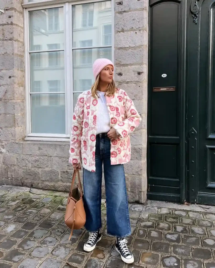 Cozy Pink Vibes with Converse