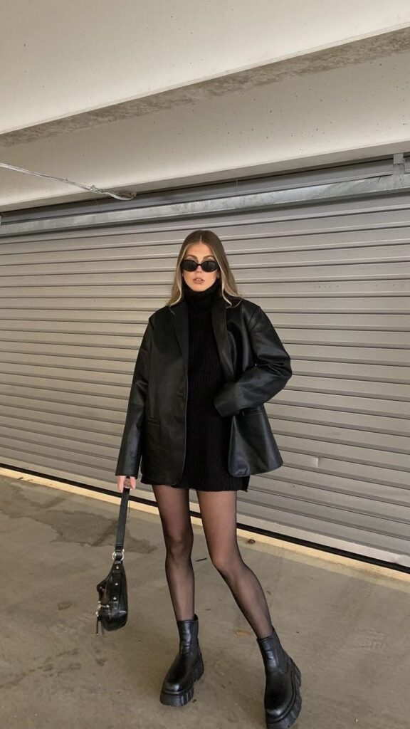 Bold All-Black Night-Out Style