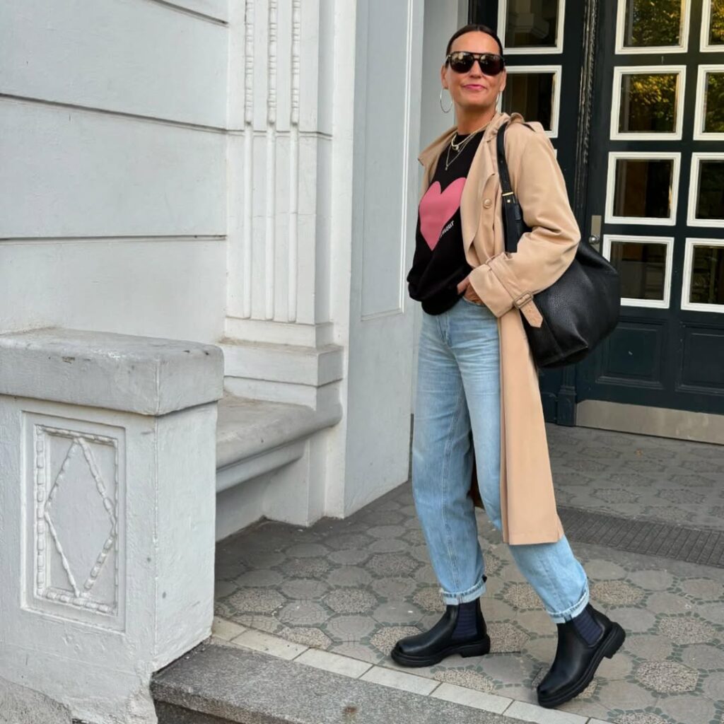 Casual Winter Denim with Chelsea Boots