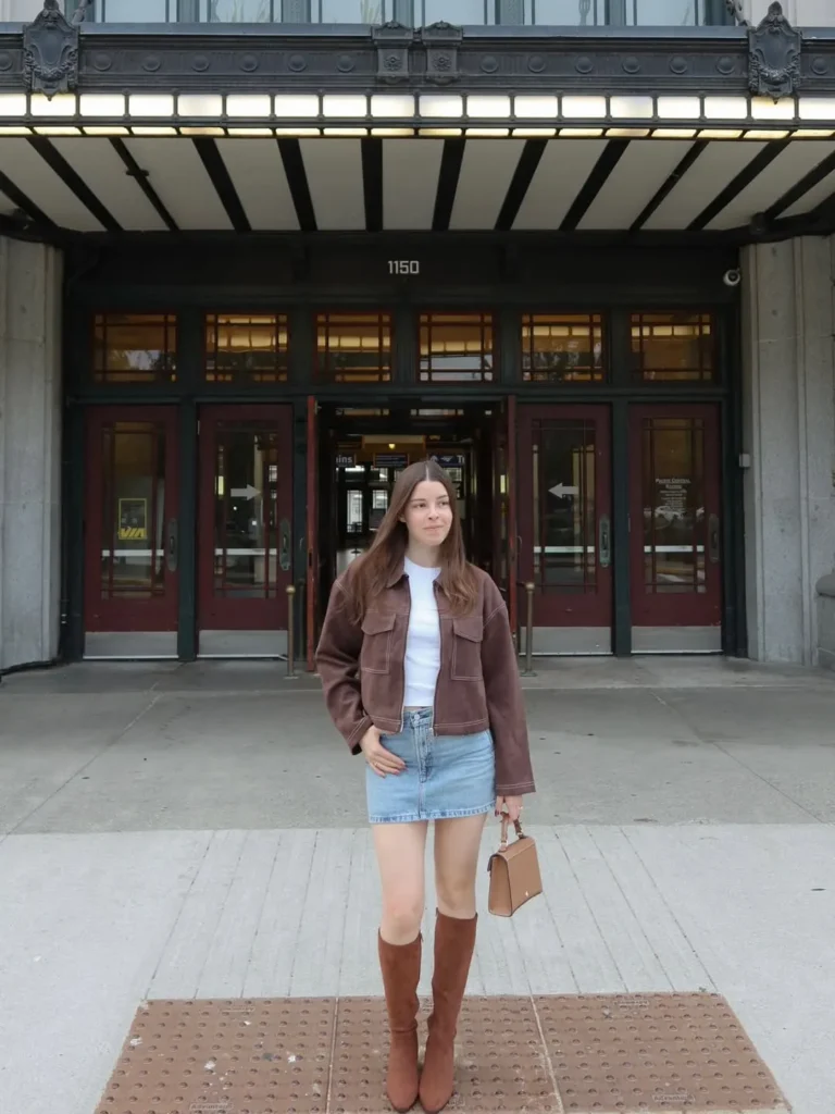 Simple Suede & Denim Street Look