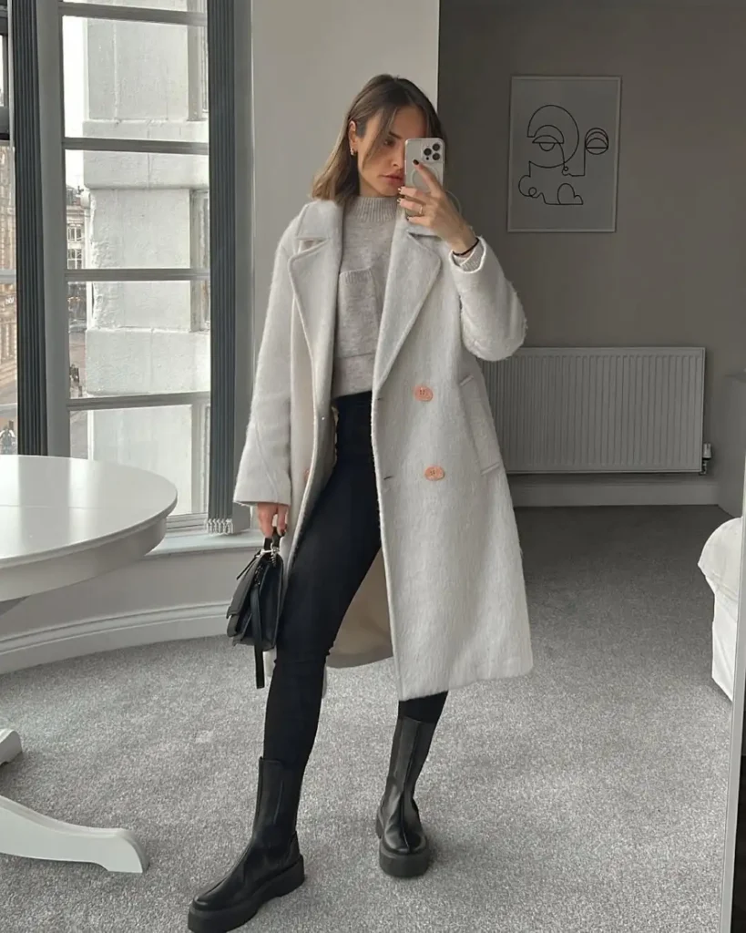 Light Neutrals with Sleek Chelsea Boots