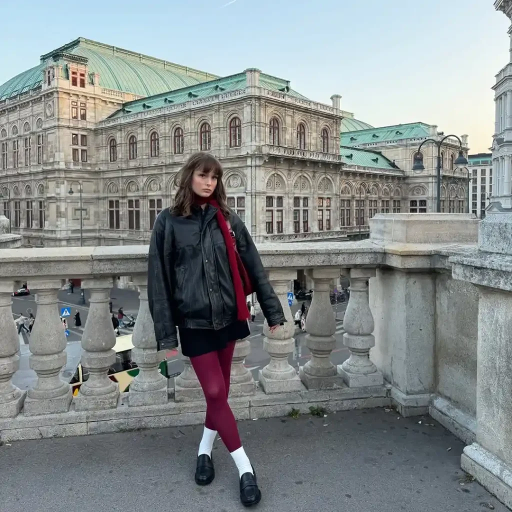 Bold Winter Layers with a Pop of Red