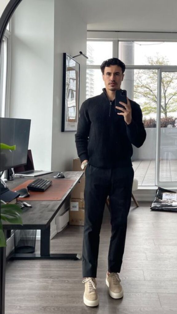 Clean Indoor Minimalism with Old Money Sneakers