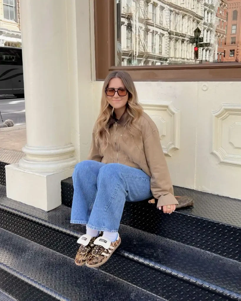 Easy Street Comfort with Animal Print Sambas