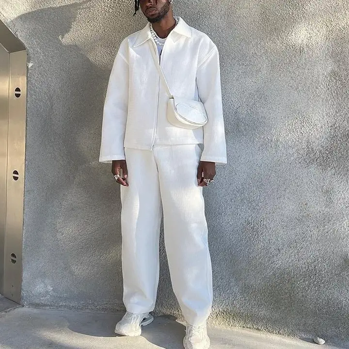 All-White Refinement with Old Money Sneakers