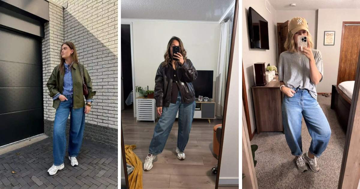 Barrel Jeans Looks Anchored by New Balance Sneakers