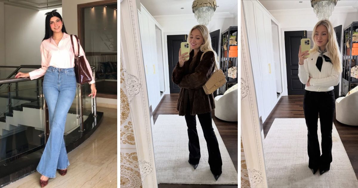 Bootcut Jeans Outfits That Shine with Heels