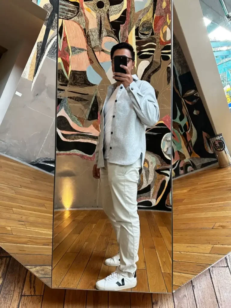 Polished Indoor Neutrals with Old Money Sneakers