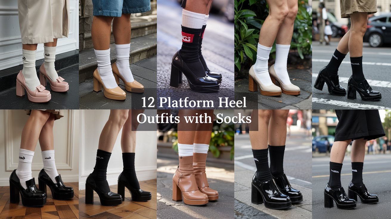 Platform Heel Outfits With Socks You’ll Love