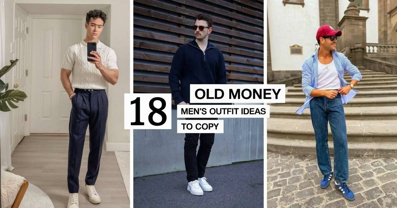 Old Money Men’s Outfits That Start with Sneakers