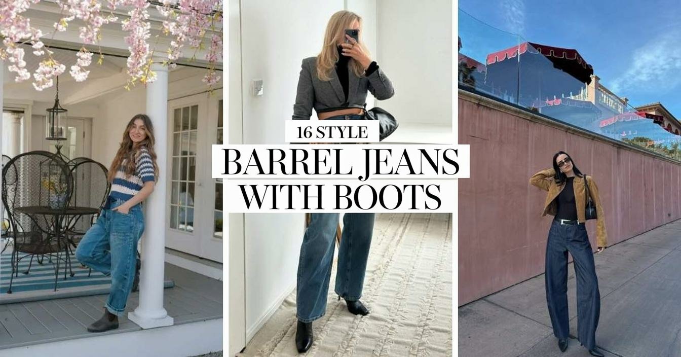 How to Style Barrel Jeans with Boots