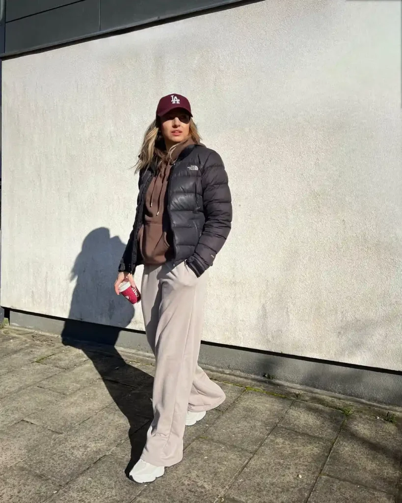 Casual Spring New Balance Outfit with Cozy Layers