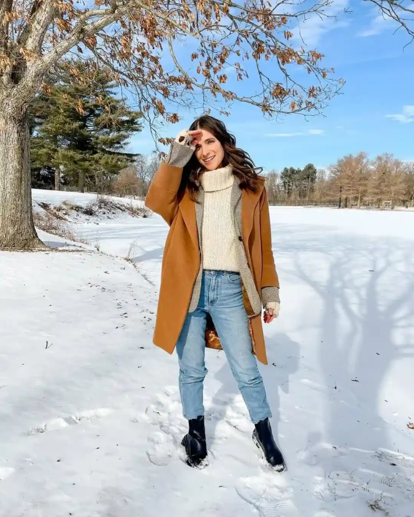 Cozy Transitional Outfit with Chelsea Boots
