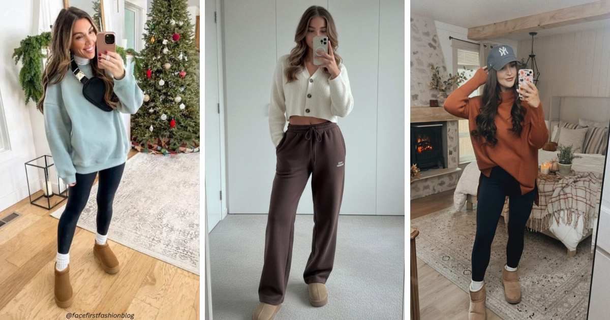 Sweatshirt Outfit Ideas with UGGs
